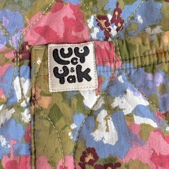 Like New Lucy & Yak Floral Quilted Open Front Vest Size Large - Picture 5 of 10